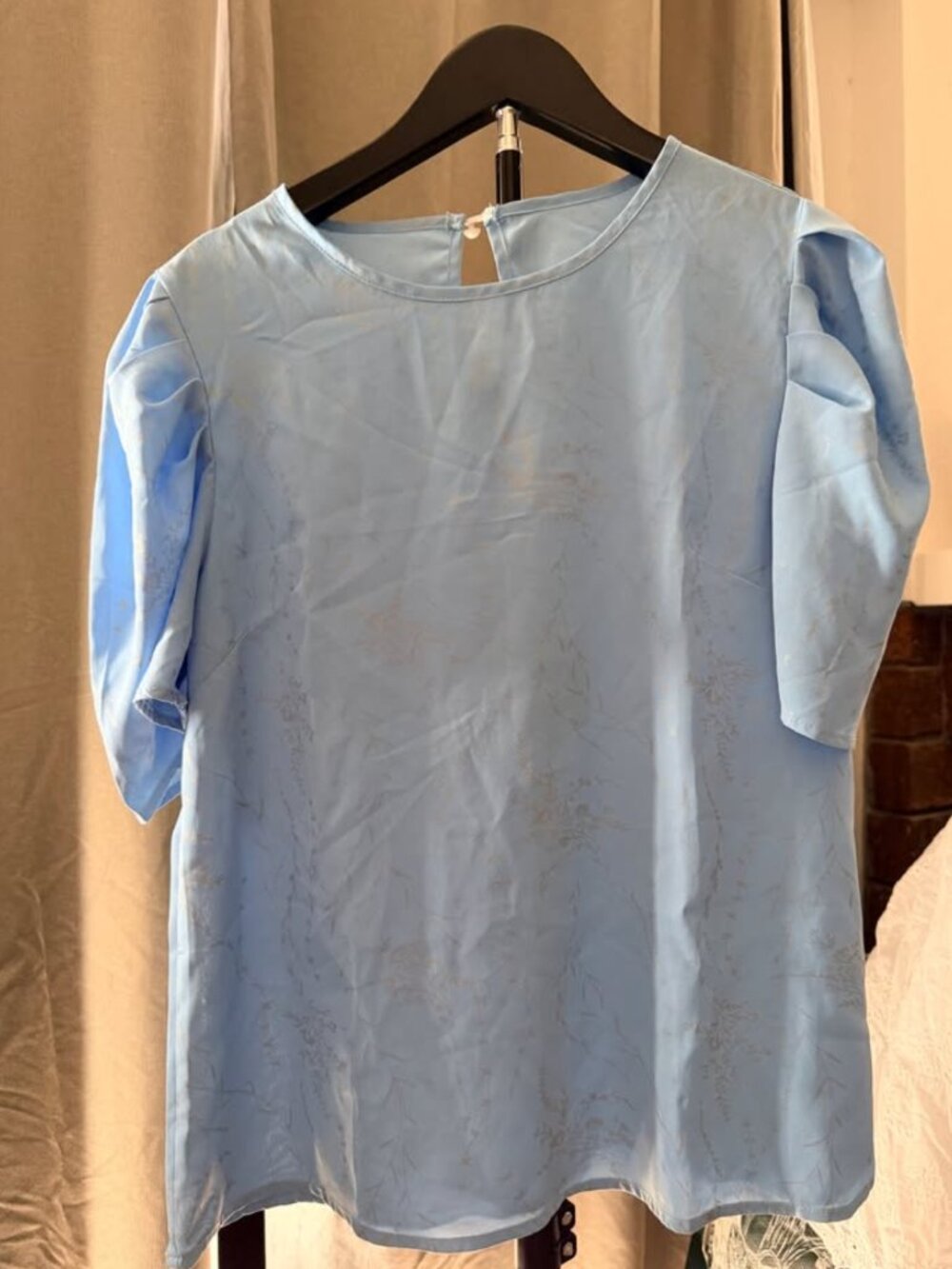 Blue blouse (M/used once)